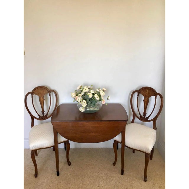 Antique Inlaid Mahogany Table For Sale - Image 5 of 16