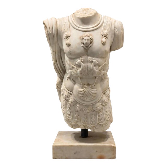Italian School, Male Bust, 19th Century, Marble For Sale