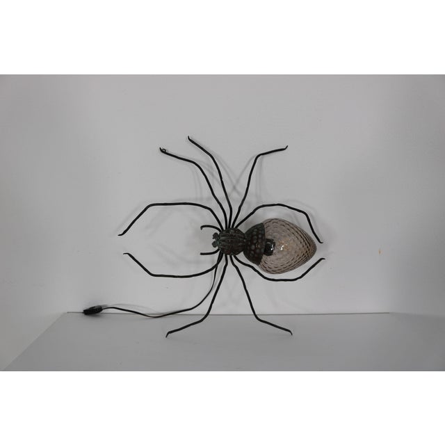 Black Spider Wall Lamp from Rossini Illuminazione, 1960s For Sale - Image 8 of 15