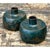 Mid-Century Modern Vintage Patinated Metal Vases - Pair For Sale - Image 3 of 12