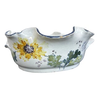 Botanical Model Cooler in Sevres Earthenware by Albert Damouse, 1880s For Sale