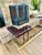 Animal Skin Vintage Brass & Oxblood Leather Club Fender - Fireplace Bench Hearth Seat For Sale - Image 7 of 10