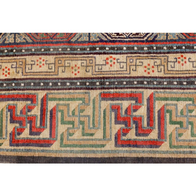 Doris Leslie Blau Antique Chinese Silk Rug For Sale - Image 4 of 7