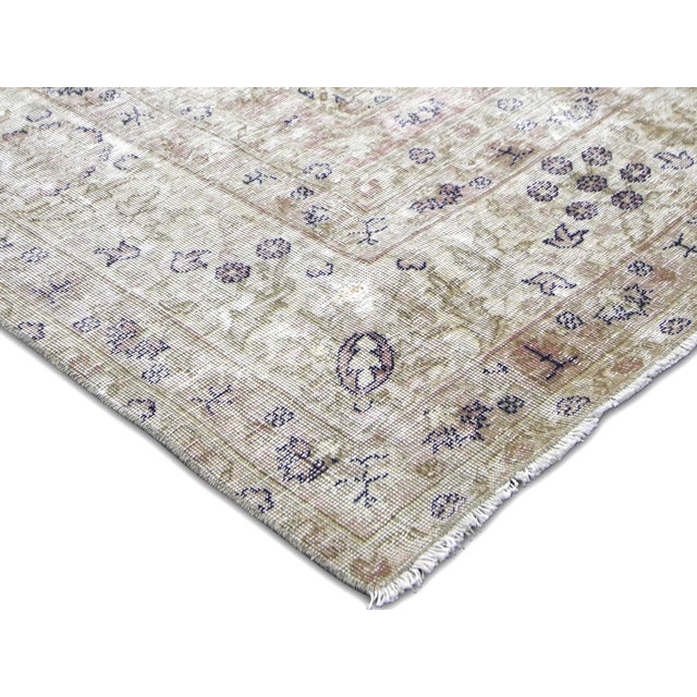 Transitional 1920s Turkish Oushak Rug For Sale - Image 3 of 6