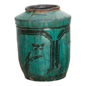 Forest Echo Glaze Asian Vase