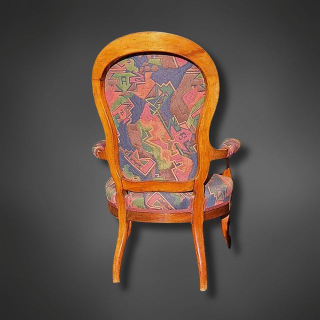 Wood Louis Philippe Seating Group in Mahogany, 1870s, Set of 5 For Sale - Image 7 of 11