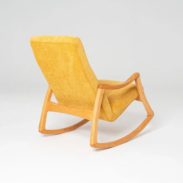 Czech Rocking Chair attributed to Ton, 1960s For Sale - Image 6 of 12