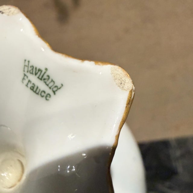 1950s Theodore Haviland Limoges Punch Porcelain Cups - a Pair For Sale - Image 10 of 12