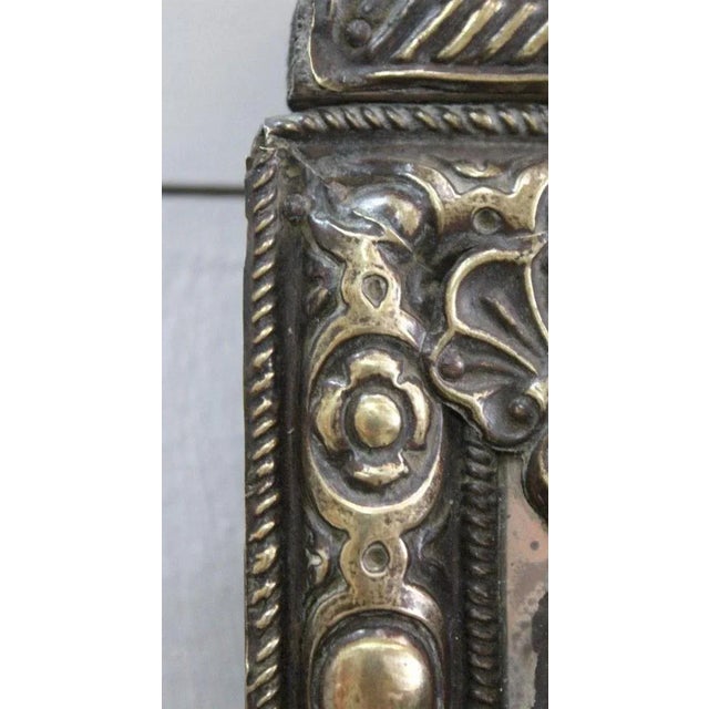 Small Louis XIV Style Brass Mirror, 1800s For Sale - Image 15 of 18