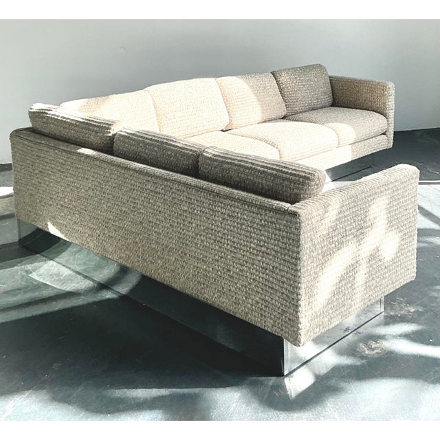 Mid-Century Modern Vintage Boho Milo Baughman for Forecast Furniture Sectional Sofa For Sale - Image 3 of 12
