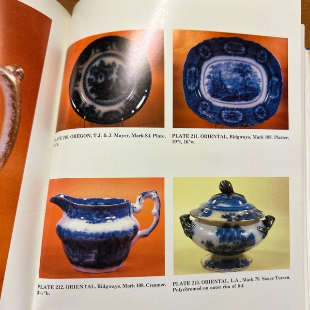 Blue The Collectors Encyclopedia of Flow Blue China by Mary Frank Gaston 1983 For Sale - Image 8 of 13