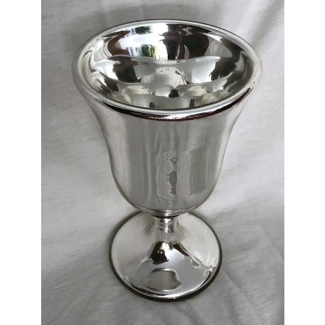 Mercury Glass Footed Cup Chairish