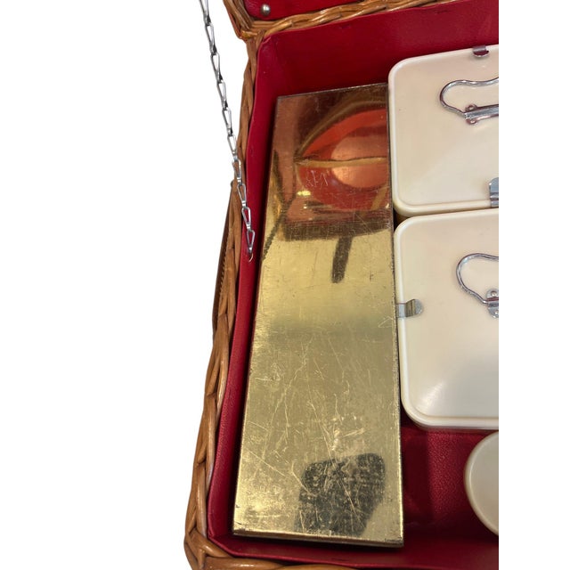 Vintage Abercrombie & Fitch English Picnic Hamper for Six For Sale - Image 12 of 12