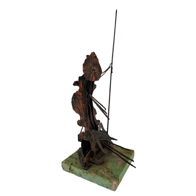 Copper Vintage Brutalist Copper Sculpture, 1960 For Sale - Image 8 of 12