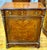 Grand French Louis XVI Style Commode – Rich Wood Marquetry With Gold Leaf & Ornate Bronze Details For Sale - Image 4 of 4