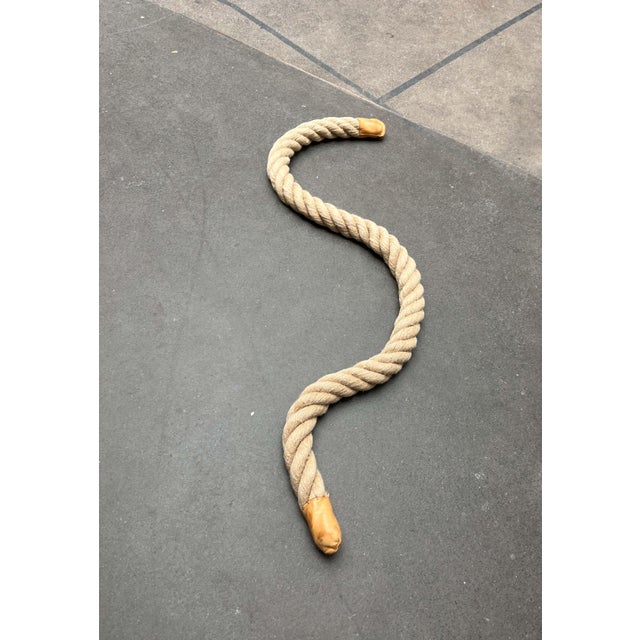 Beige Vintage German Sports Rope Deco Object, 1970s For Sale - Image 8 of 16