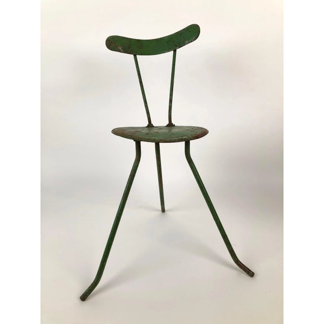 Hungarian Handmade Metal Chairs, 1950s, Set of 2 For Sale - Image 9 of 16