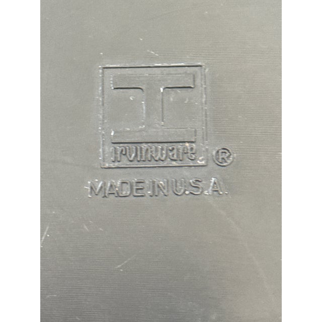 Tan Mid-Century Cane Pattern Bucket For Sale - Image 8 of 10