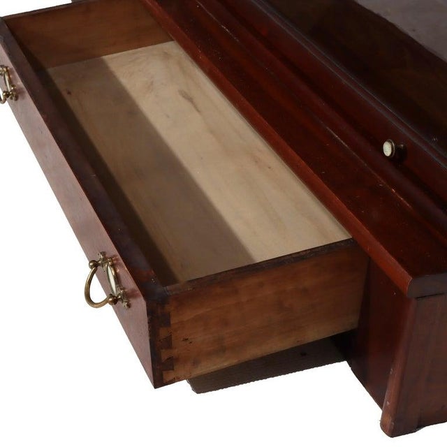 Wood Pr Globe Wernicke Mahogany 6-Stack Step-Back 1-Drawer Barrister Bookcases C1920, 2 Pieces For Sale - Image 7 of 16
