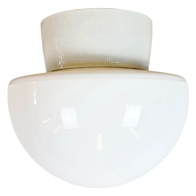 Vintage White Porcelain Ceiling Light, 1970s For Sale - Image 13 of 13