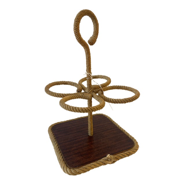 Adrien Audoux & Frida Minet, 1960s Rope Bottle Holder For Sale