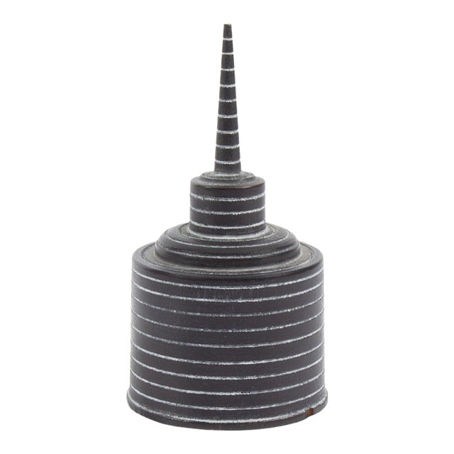 Turned Wood Oil Can Sculpture by Chris Bowman For Sale