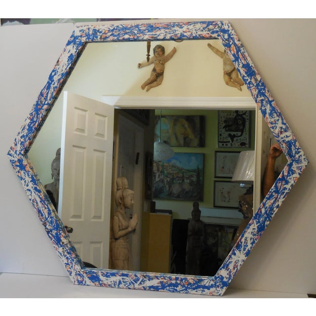 Artistic Six Sided Mirror For Sale - Image 9 of 11