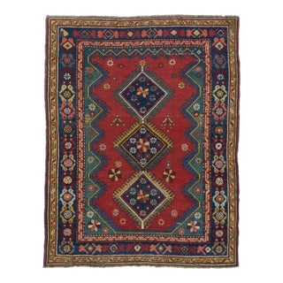 Antique Kurdish Rug 3'3'' X 4'1'' For Sale
