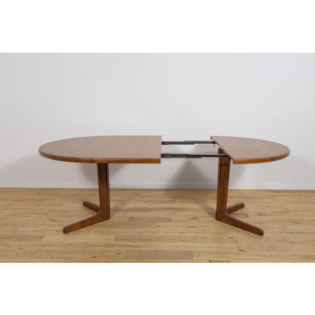 Wood Mid-Century Modern Round Extending Dining Table in Teak, Denmark, 1960s For Sale - Image 7 of 18