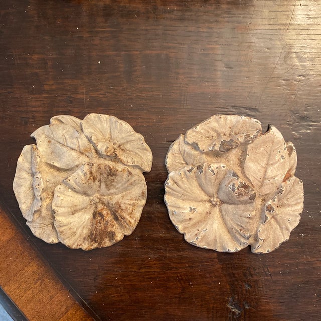 1920s Waverly Studios Cast Iron Hand Painted Curtain Tie Backs - Set of 2 For Sale In Denver - Image 6 of 6