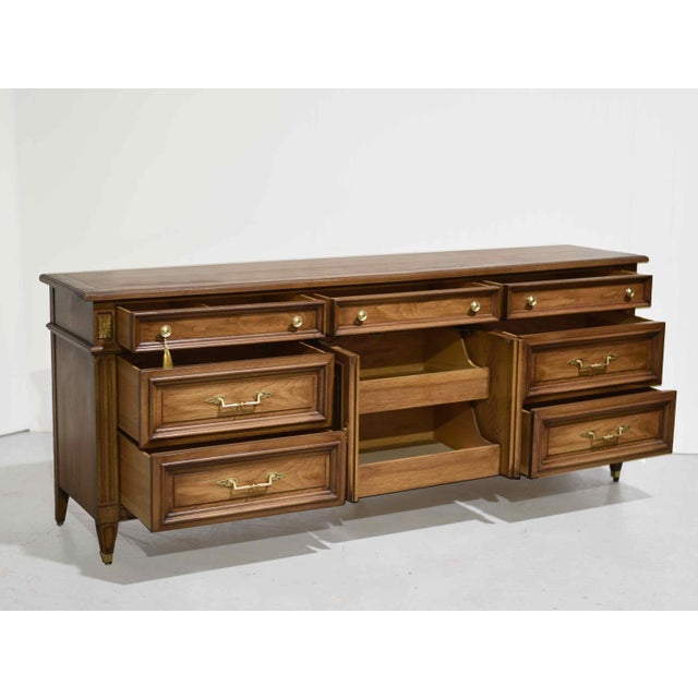 Mid 20th Century Mid 20th Century Transitional Lowboy Dresser by White Furniture For Sale - Image 5 of 14
