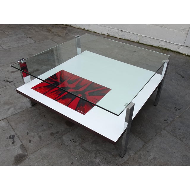 Square Coffee Table by Denisco, 1970s For Sale - Image 10 of 18