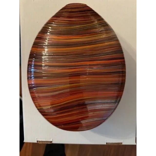 Contemporary Caleb Siemon Flat Round Vase For Sale - Image 3 of 4