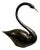 Large Black Marble Swan from Maitland Smith, 1980s For Sale