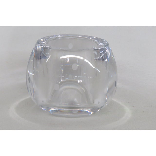 This beautiful Votive Candle Holder is made of glass and crystal. This stunning Candle Holder is marked on the bottom as...