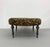 Hollywood Regency Vintage Tiger Print Tufted Ottoman For Sale - Image 3 of 7