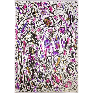 Maurizio Gracceva, Fiori Abstract Drawing, 2017, Mixed Ink on Paper For Sale