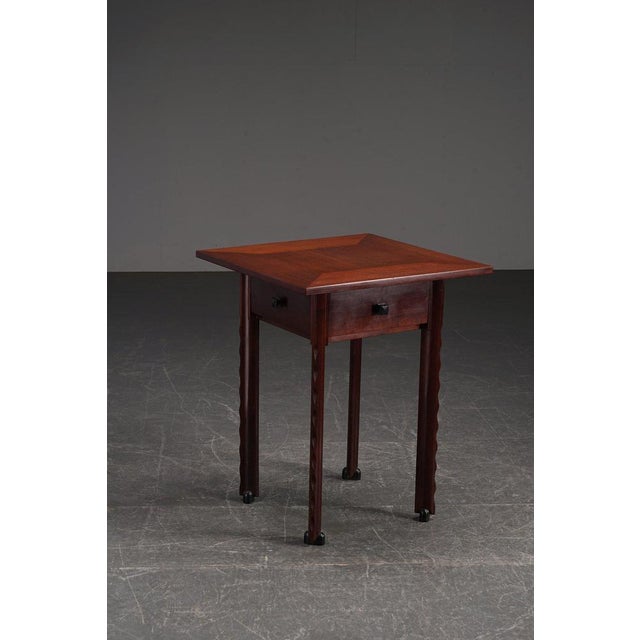 Amsterdamse School Side Table from C. H. Eckhart For Sale - Image 16 of 16