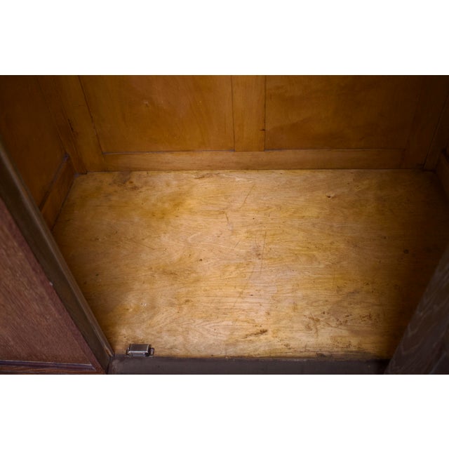 Vintage Art Deco Wardrobe in Limed Oak, 1930s For Sale - Image 10 of 11