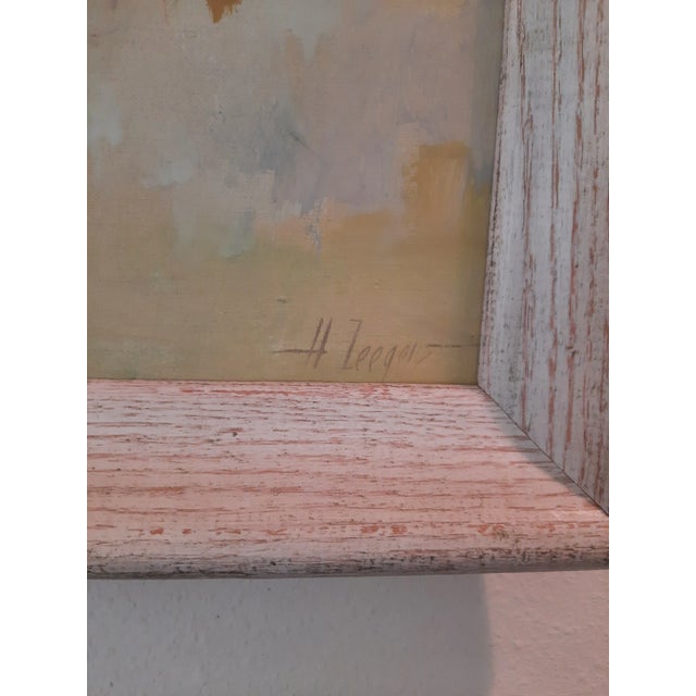 Vintage Mid-Century Still Life Floral Painting - Artist Signed with Original Frame. GORGEOUS colors! Bursting with life...