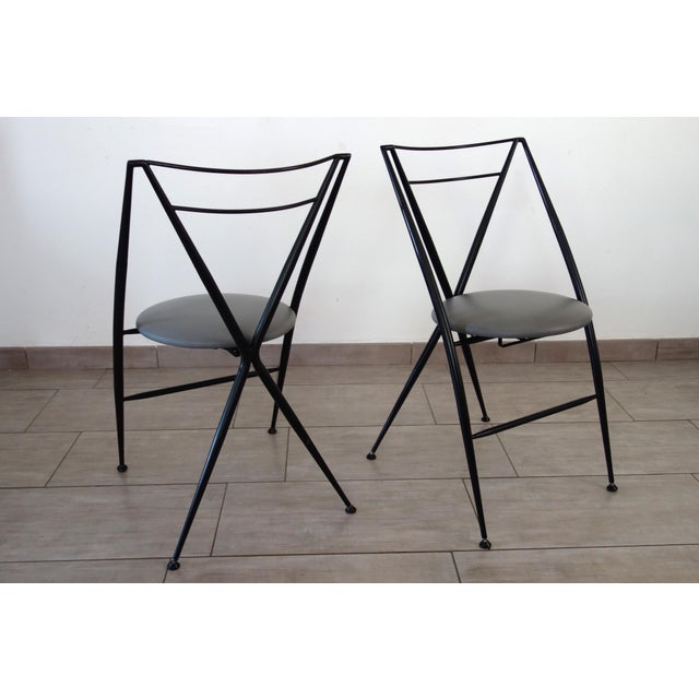 Cinderella Folding Chairs by Yamakato, 1980s, Set of 2 For Sale - Image 10 of 12