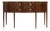 Hepplewhite-Style Serpentine Mahogany Sideboard on Tapered Legs For Sale