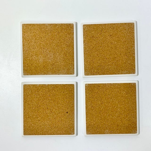 Late 20th C Swedish Gustavian Boho Chic Dala Horse Coasters - Set of 4 For Sale - Image 9 of 10