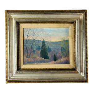 Vintage Landscape Oil on Board