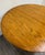 Brown Vintage Solid Oak Round Pedestal Dining Table For Sale - Image 8 of 11