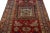 Textile Red Vintage Caucasian Kazak Wool Rug With Geometric Pattern For Sale - Image 7 of 8