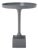 Corvus Round Side Table in Dark Grey For Sale