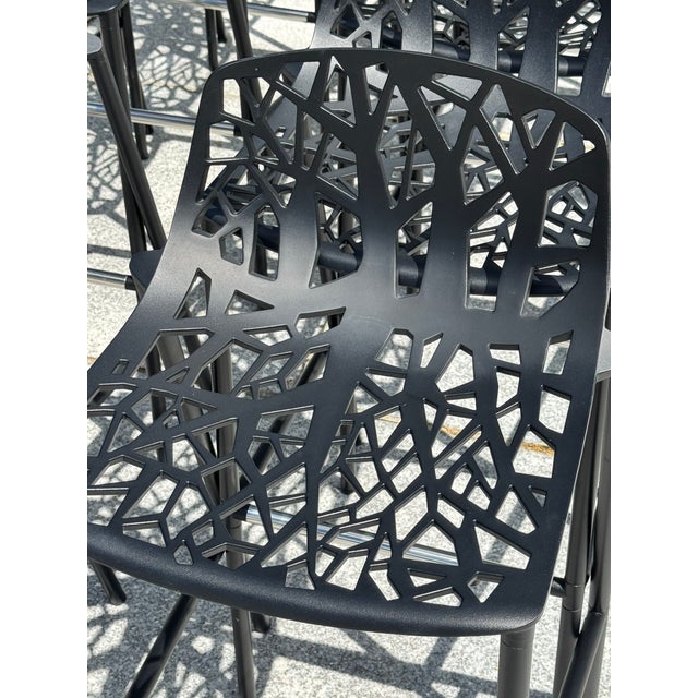 Contemporary Janus Et Cie “Forest” Low Back Barstools by Ramon Esteve (1–16 Available) For Sale - Image 3 of 17