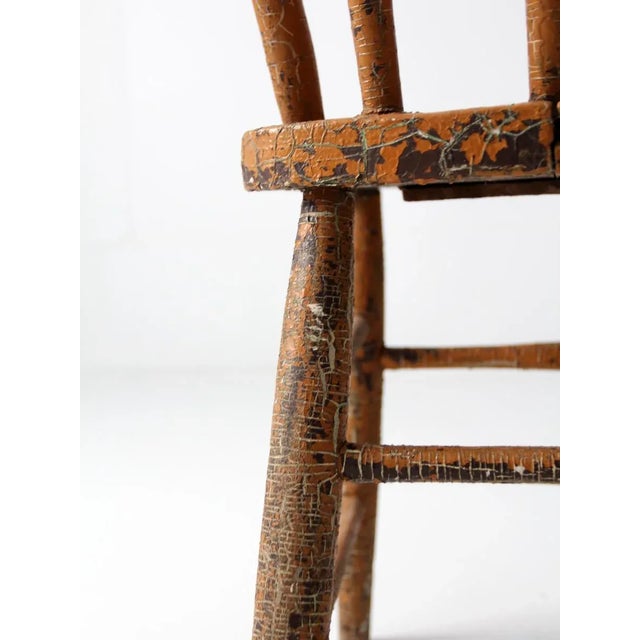 Late 19th Century Late 19th Century Primitive Farmhouse Chair For Sale - Image 5 of 10