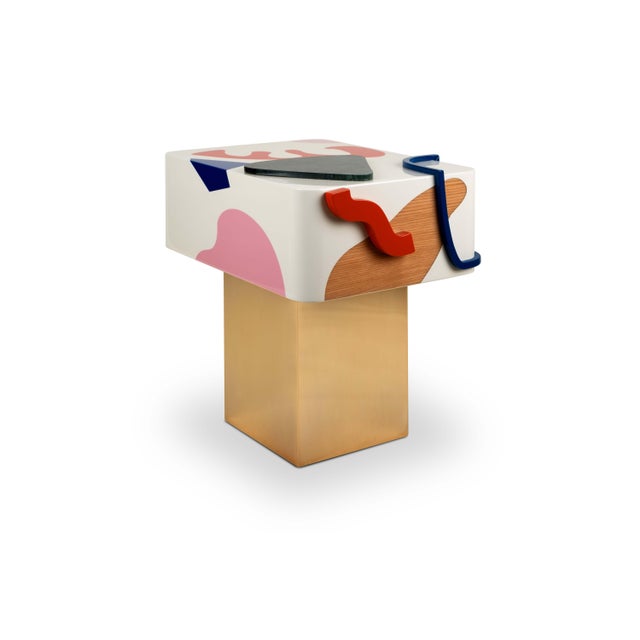 Not Yet Made - Made To Order Fauves Bedside Table by Malabar For Sale - Image 5 of 13